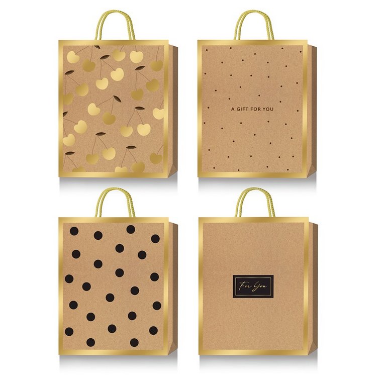 Пакет бумажный 18*23см крафт "Elegant border"