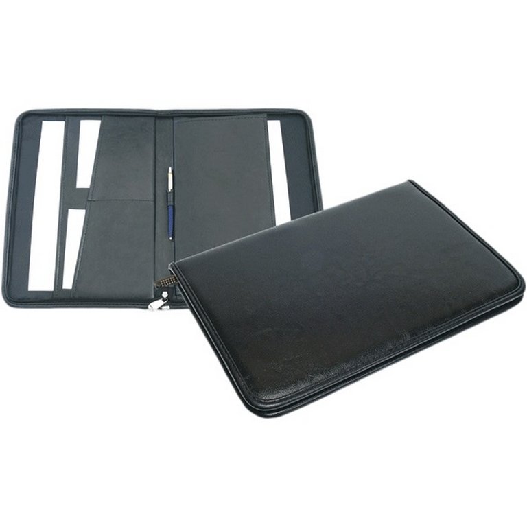 Папка  кож.зам. на молнии 35*25 см deVENTE "Newcastle" черная