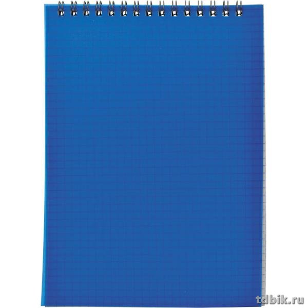 Блокнот А4  80л., 210*297 мм, на спирали, пластиковая обложка