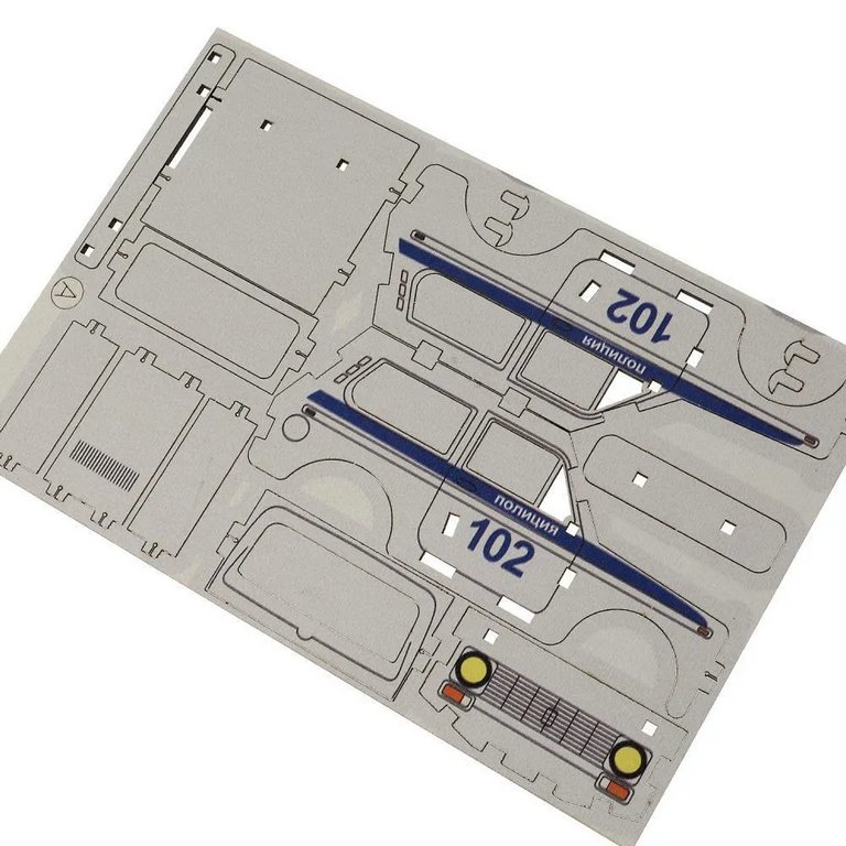 Сборная модель из дерева   45 дет. "Полиция"