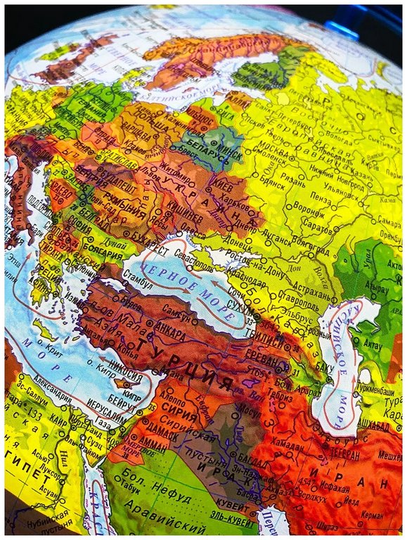 Глобус физический + политический D=21 см с подсветкой Globen (на батарейках)