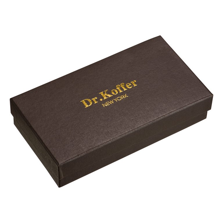 Визитница Dr.Koffer 20,5*12см на 72 визитки, коньяк