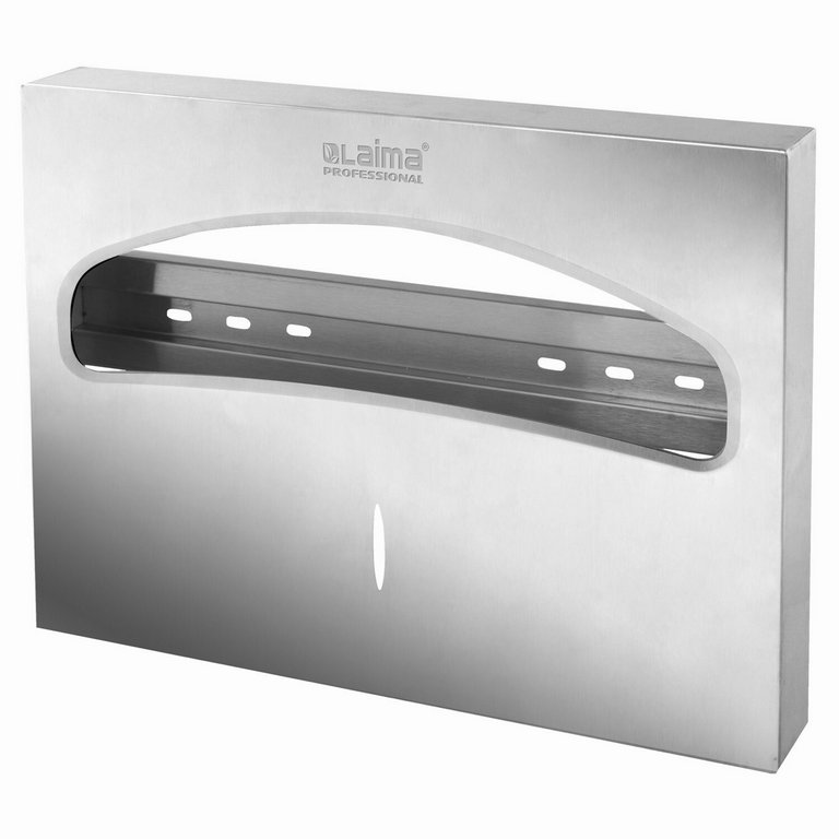 Диспенсер для покрытий на сиденье унитаза LAIMA PROFESSIONAL INOX, нерж. сталь,  (V1) 1/2