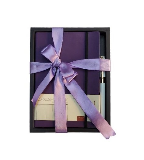 Набор подарочный BrunoVisconti "ZENITH" (ФИОЛЕТОВЫЙ ЕЖЕДНЕВНИК А5 + РУЧКА)