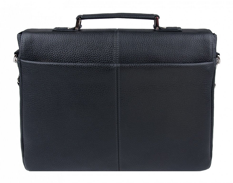 Портфель Baron 37*27*7 см, нат. кожа, черный