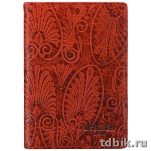 Обложка для автодокументов Dr.Koffer нат. кожа, красный
