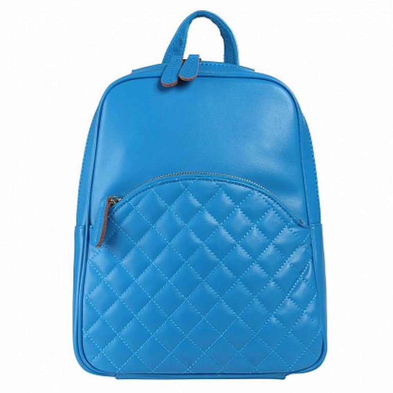 Рюкзак женский Jane's Story голубой, нат.кожа