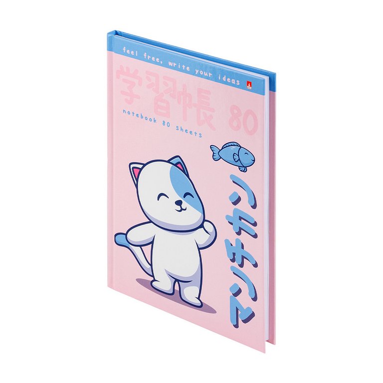 Бизнес-блокнот А5  80л, 135*205 мм,. Альт "KAWAII ANIMALS"