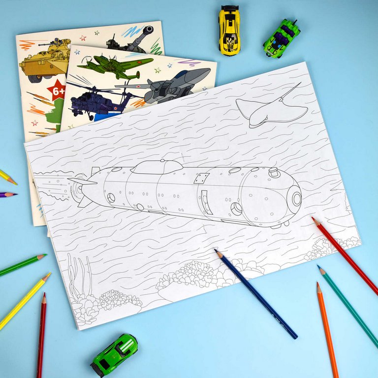 Раскраска А4 "Корабли" 8л Феникс+