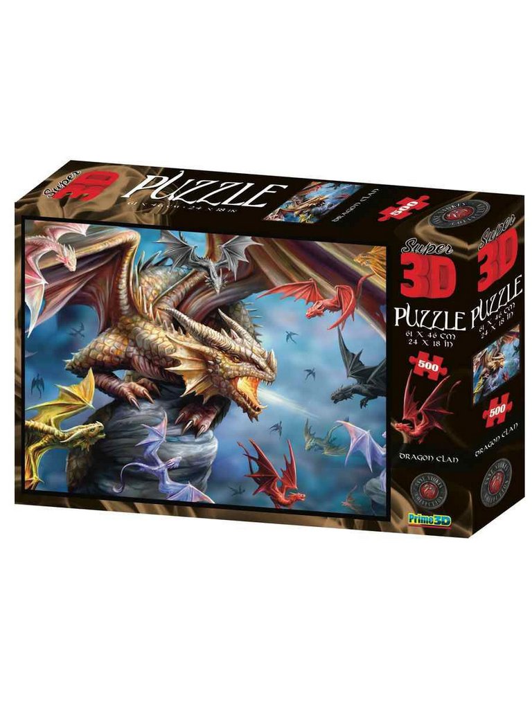 Пазл 3D картинка 500 дет. "Клан дракона" 61*46см, 6+ Prime 3D
