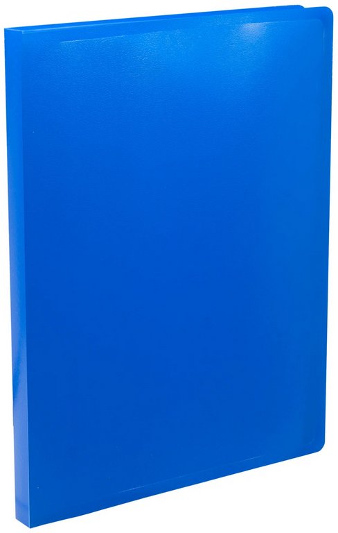 Папка А4 10 прозр.вклад. пластик 0,50 мм. Buro синяя