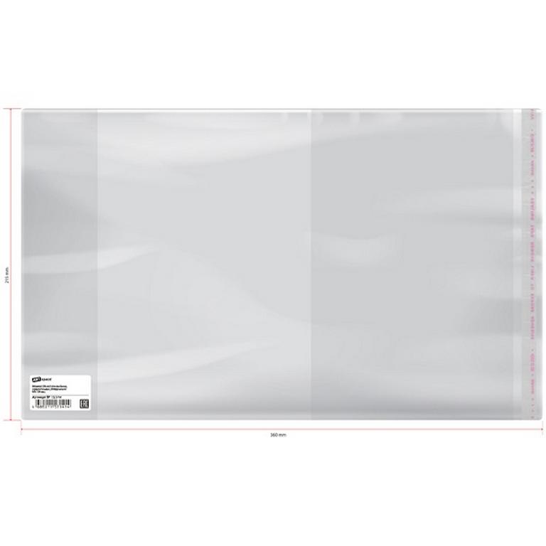 Обложка 215*360мм ПП (70мкм) (штрих-код) с фиксатором, д/ тетрадей и дневника ArtSpace