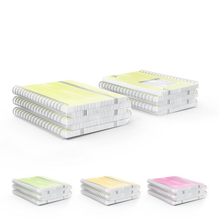 Тетрадь 80 лист кл. А6 на спирали пластиковая обложка "Neon" ассорти