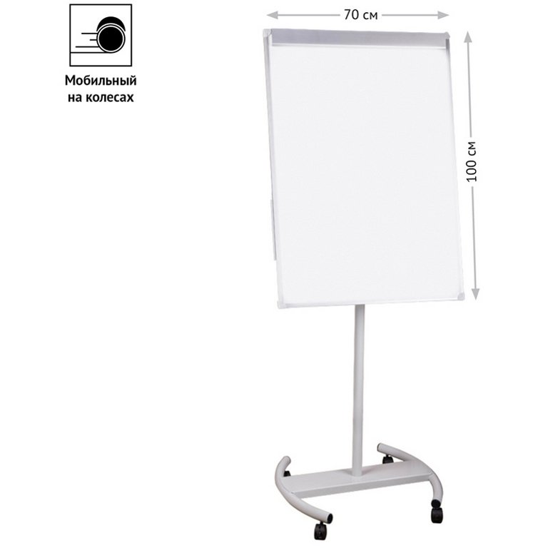 Доска передвижная маркерная  700*1000 мм, поворотная (магнит) OfficeSpace