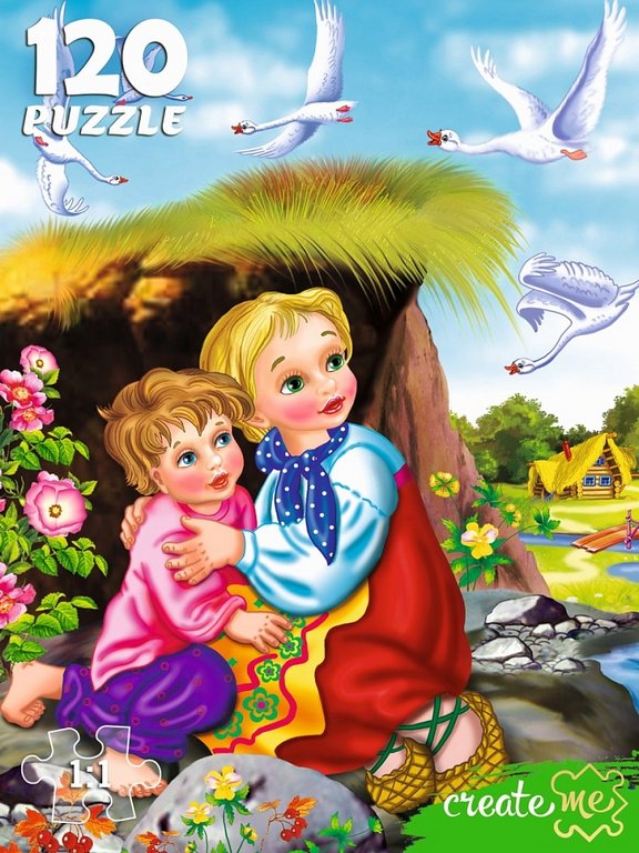 Пазлы  120 дет. "Детские сказки" Рыжий кот