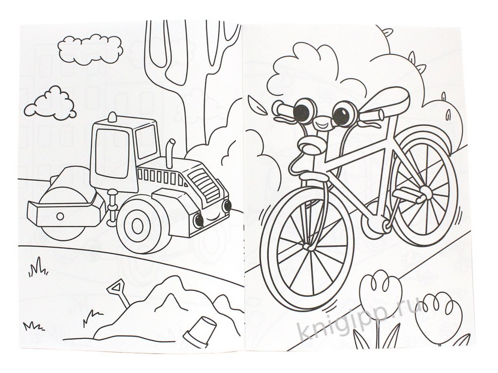 Раскраска А4 "Мир транспорта" 16 стр ПРОФ-пресс