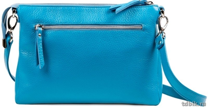 Сумка женская  D.Morelli, нат. кожа, фл.голубой
