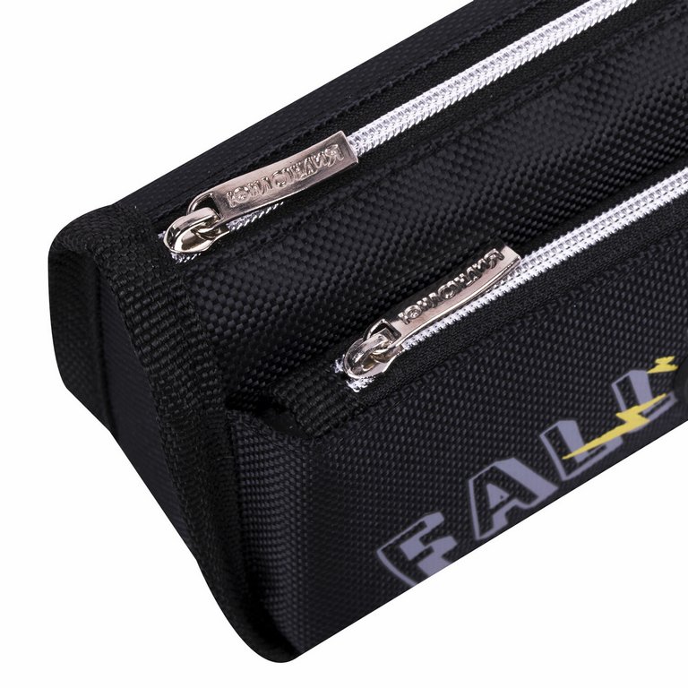 Пенал  для мальчика Юнландия "Dino doom" 21*6*9 см черный