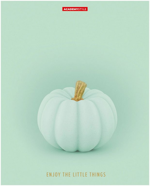 Тетрадь 48 лист кл. А5 на скрепке "Бархатные тыквы"