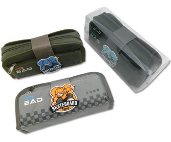 Пенал  для мальчика Intelligent "Скейтборд" 22*11*6 см, текстиль