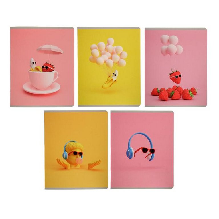 Тетрадь 48 лист кл. А5 на скрепке "В очках"