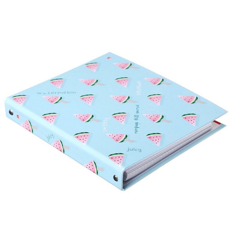 Тетрадь 160 лист кл. А5 на кольцах со сменным блоком "АРБУЗИКИ"