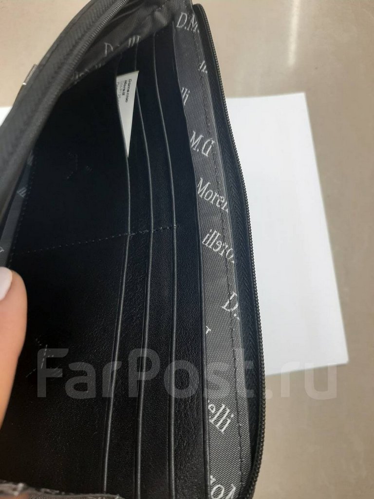 Портмоне D.Morelli "Модерн" с RFID-защитой, нат.кожа, цвет черный