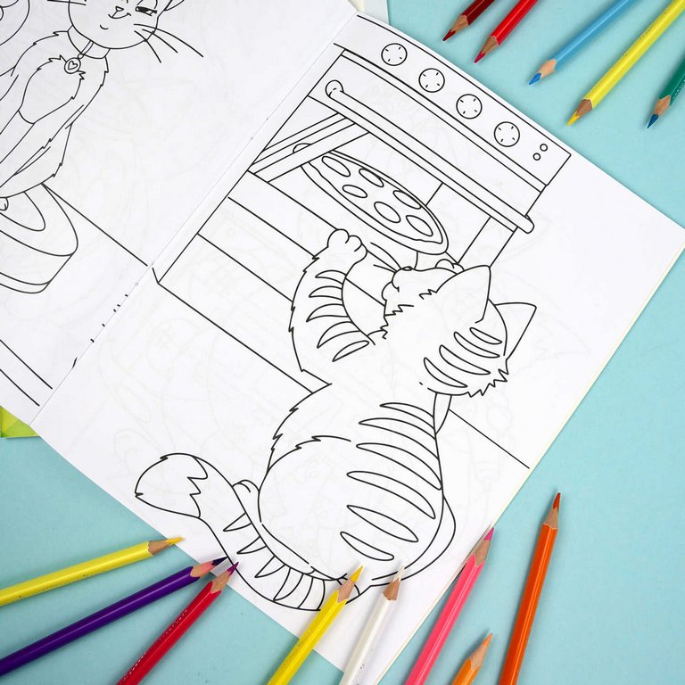 Раскраска А4 "Котики" 8л Феникс+