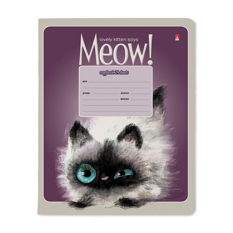 Тетрадь 24 лист кл. А5 "KITTY LIFE" 5 ВИДОВ