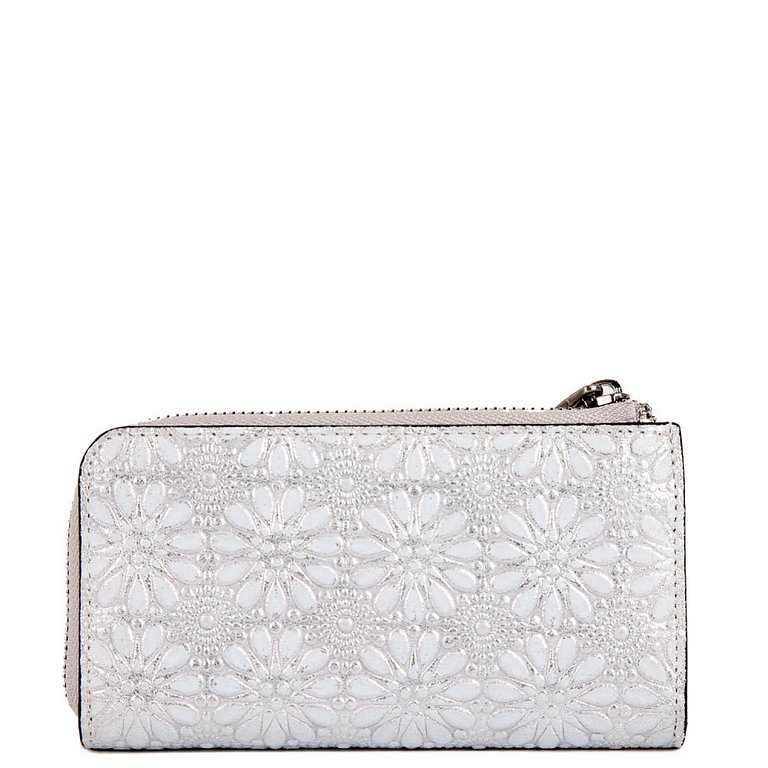 Футляр для ключей FABRETTI нат. кожа, 13,5*8,3*2,5см,  серебряный