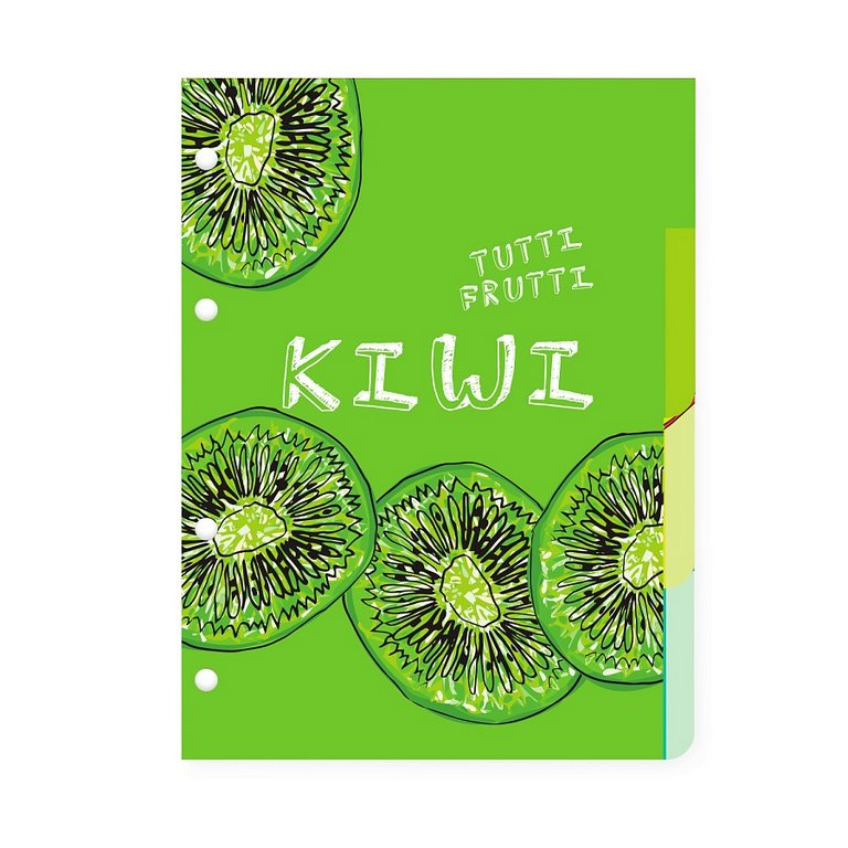 Разделители для тетради на кольцах А5 4л. "FRESH & FRUITY"