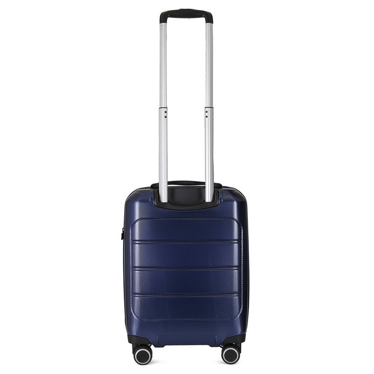 Чемодан 4-х колесный FABRETTI 100% поликарбонат, 54*37*24 см, синий