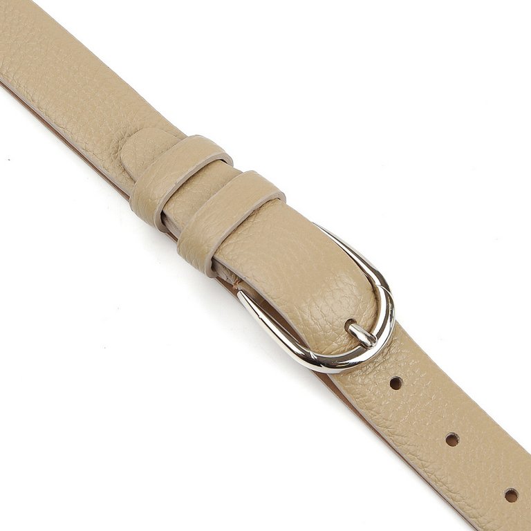 Ремень FABRETTI женский, натуральная кожа, размер 120, бежевый