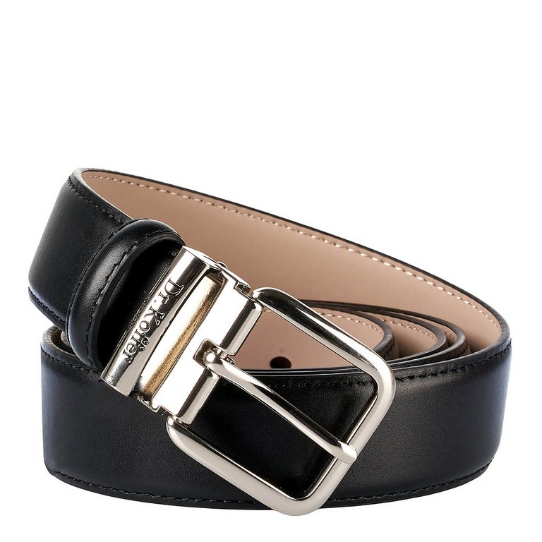 Ремень Dr.Koffer мужской нат. кожа, черный