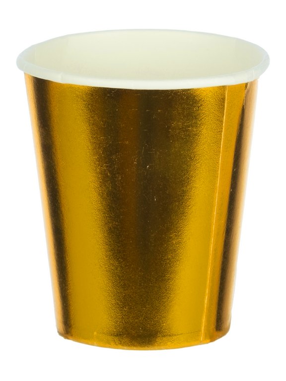 Стакан картонный 0,2 л. 6шт/уп "Золото" 8,5см