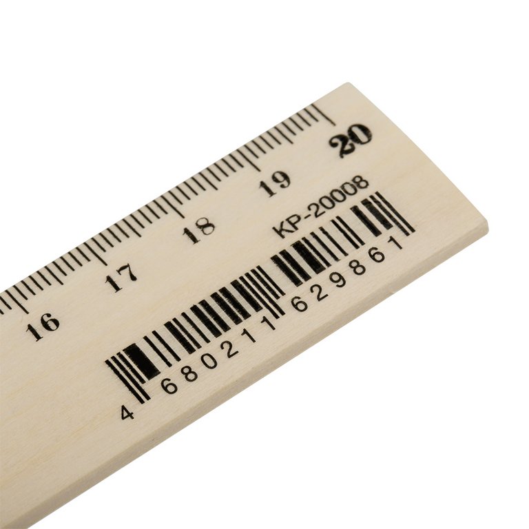 Линейка 20 см. дер. Красин "Стандарт"