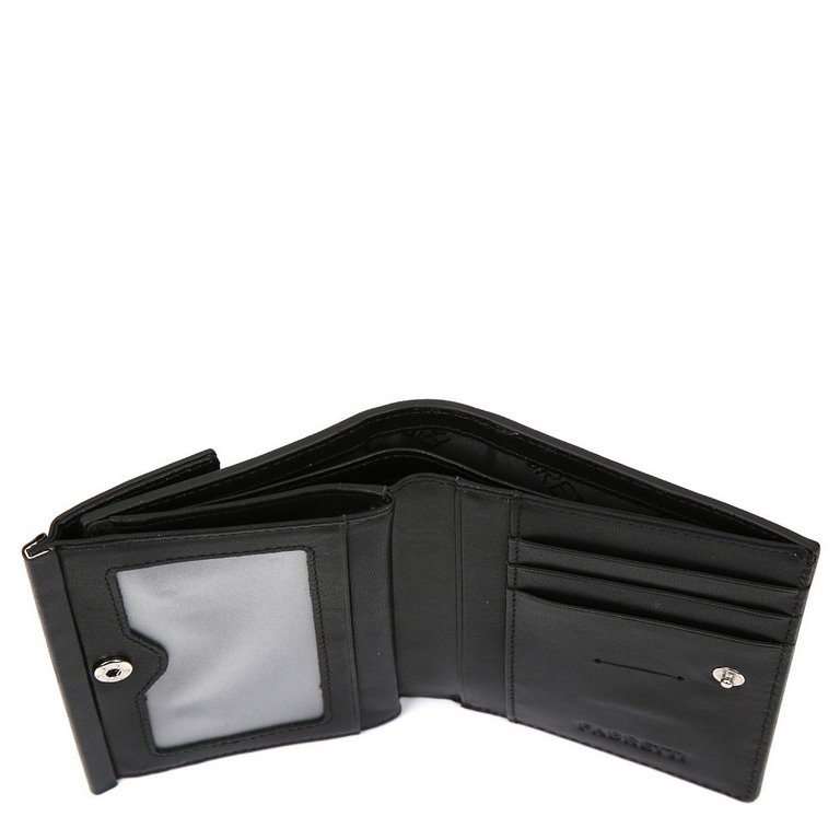 Портмоне FABRETTI женское, нат. кожа, 12*10*3см, черный