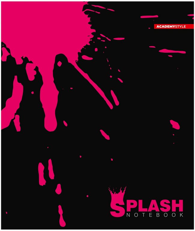 Тетрадь 96 лист кл. А5 на спирали "Цветные брызги"