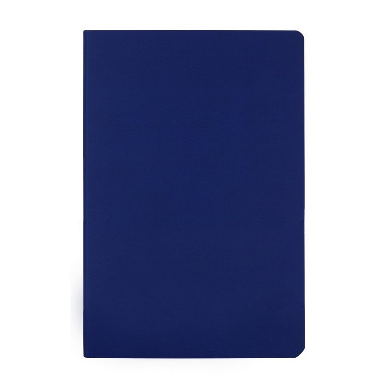 Бизнес-блокнот А5  60л., 148*210 мм, кожзам Bruno Visconti "MEGAPOLIS FLEX" клетка цв. синий