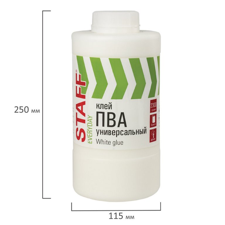 Клей ПВА 2,3кг Универсальный STAFF