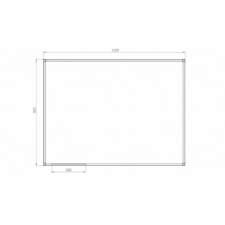 Доска маркерная  900*1200 мм (магнит) Attache "Economy" с лотком, алюм. рама, лаковое покрытие