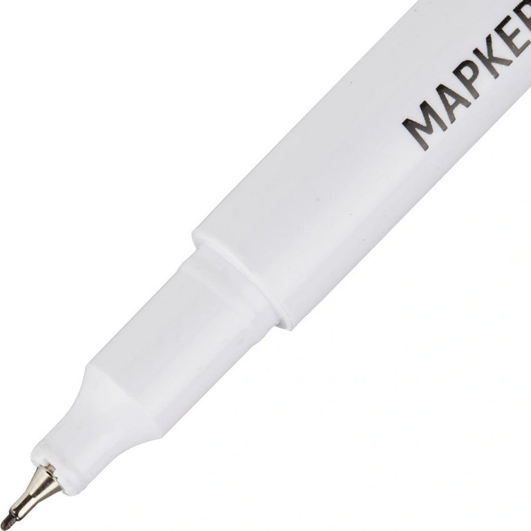 Маркер перманентный  0,5 мм Attache черный, супертонкий метал. наконечник