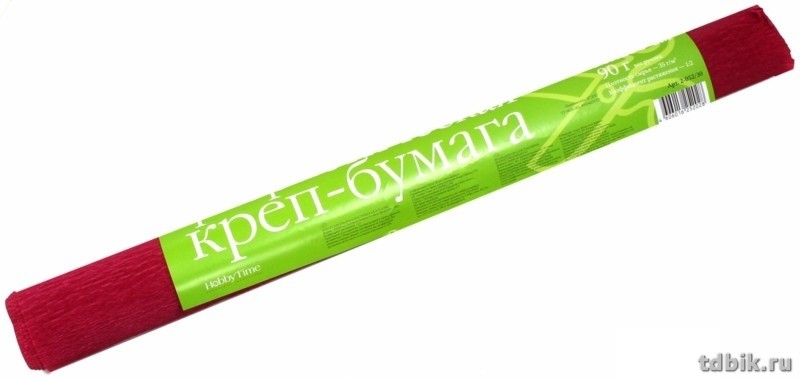 Бумага креповая флористическая 50*250 бордовая, Альт