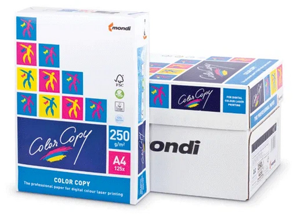 Бумага для полноцв. печати Color Copy А4 (210*297мм) 250 гр. (125л)