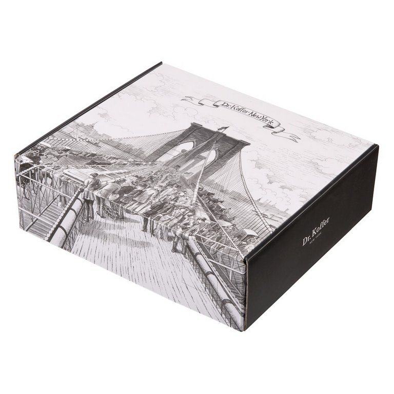 Сумка-органайзер Dr.Koffer 20*13*4см, нат. кожа, черный