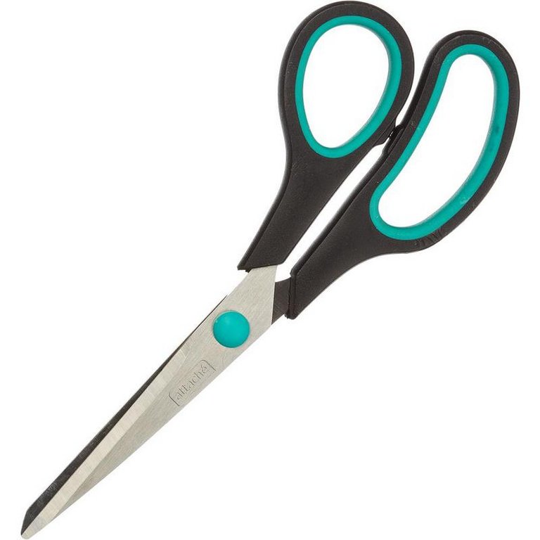 Ножницы 195 мм пластмас. эргоном. рукоятка с резиновыми вставками Attache