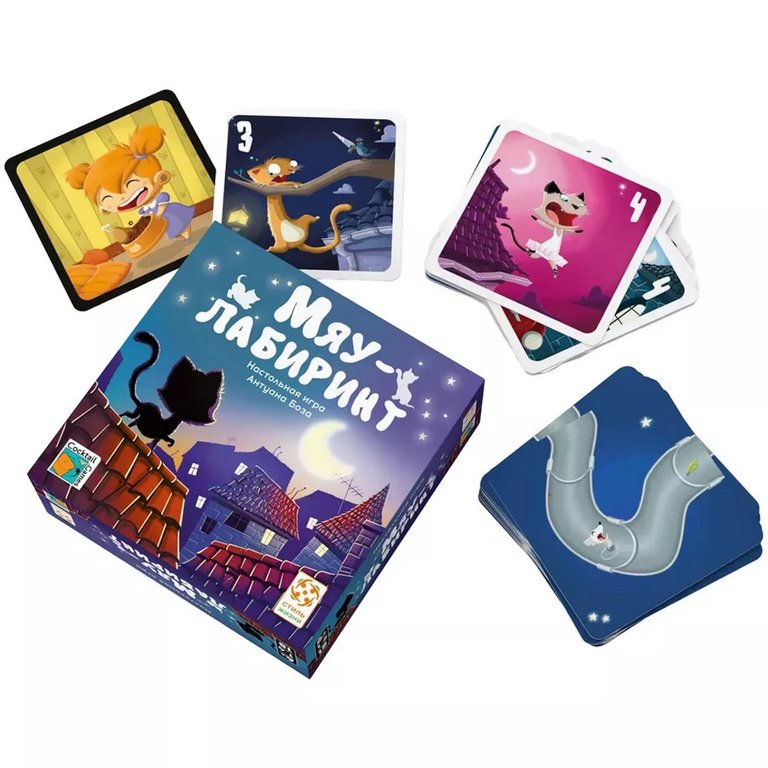 Игра настольная  .6+ "Мяу-лабиринт" Стиль Жизни