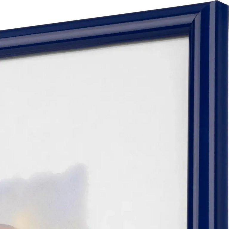 Рамка для фотографий 30*40 см пластик цв. синий (вставка стекло) Зебра (багет 14мм)