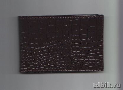 Обложка для паспорта Faetano "Геккон" нат. кожа, цвет бордо