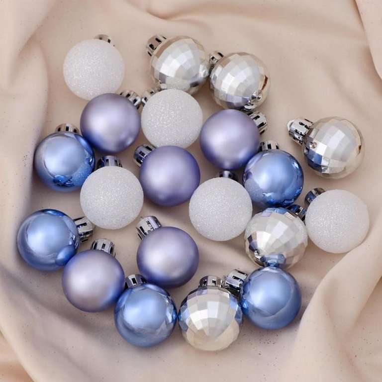 Набор шаров  цвет ассорти 30 мм 20 шт "Метелица"